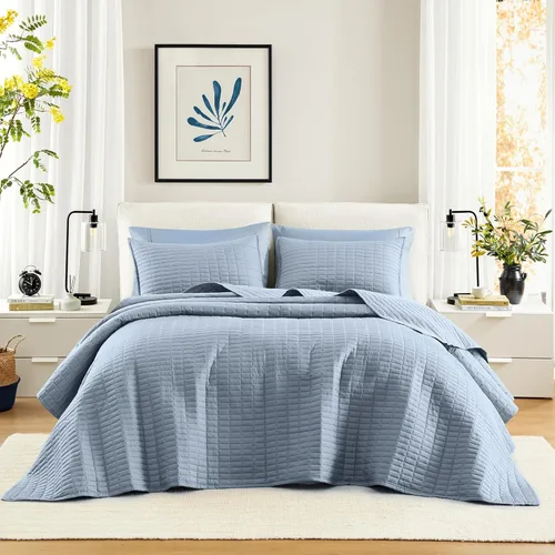 Vista 31 de Comfort Spaces Juego de Edredón Tamaño Individual Moderno Reversible con Diamantes Cubrecama Juego de Ropa de Cama Individual Acogedora Capa
