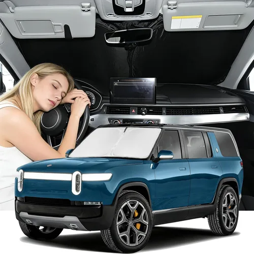 Vista 173 de Parasol de 2025 capas para parabrisas, ajuste personalizado, tela 240T, parasol retráctil que bloquea los rayos ultravioletas, accesorios