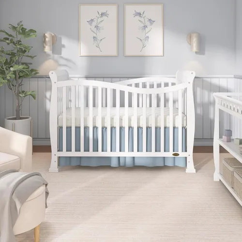 Vista 2 de Cuna convertible en cama Dream On Me Violet, 7 en 1, Cuna, Blanco