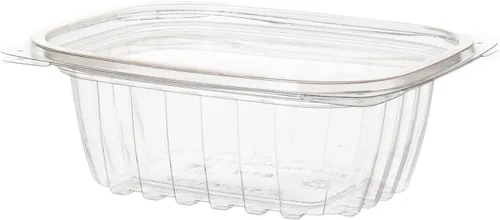 Vista 12 de ECO PRODUCTS Contenedores de delicatessen compostables de 12oz transparentes rectangulares con tapas, caja de 300, para preparación de comidas