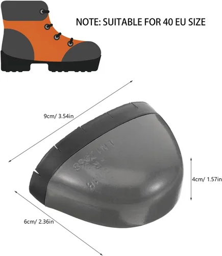 Vista 3 de Housoutil Protector de pies, protectores metatarsianos de punta de acero, fundas de zapatos de dedo del pie de tamaño universal para botas