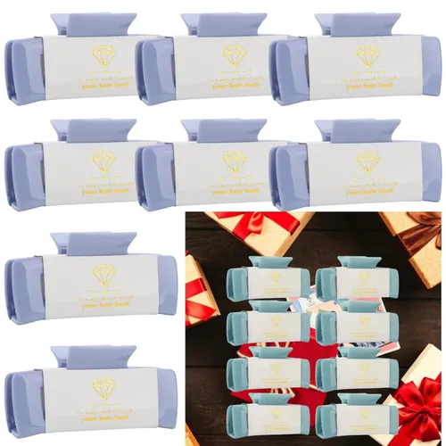 Vista 30 de 8 piezas de regalos de propuesta para dama de honor, juego de 8 pinzas de cabello de 10.4 cm cuadrados para despedida de soltera, ideas de regalo