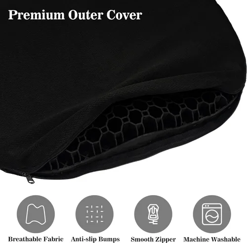Vista 3 de Kayak Seat Cushion, Anti Slip Gel Seat Cushion for Long Sitting on Boat, Canoe, Sup, Chair