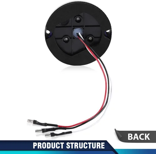 Vista 6 de PIT66 Lente transparente Luz LED azul Sandía (19 LED) Marcador de luz intermitente universal