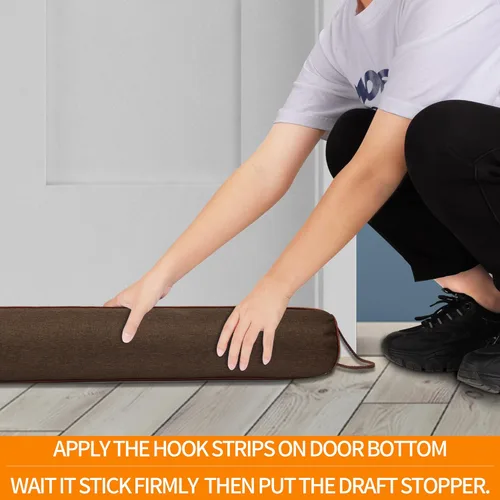 Vista 3 de TORRAMI Tope de corrientes de aire para puerta de 30", aislamiento de la parte inferior, tope de ruido y aire de 2.09 LB, sello de protección contra