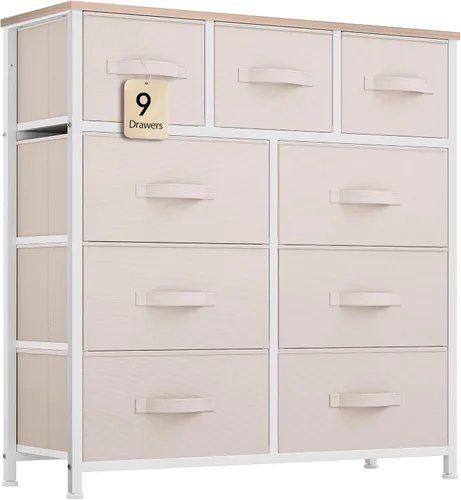 Vista 7 de YITAHOME Cómoda con 8 Cajones - Torre de Almacenamiento de Tela, Unidad Organizadora para Dormitorio, Sala de Estar, Pasillo, Armarios - Marco