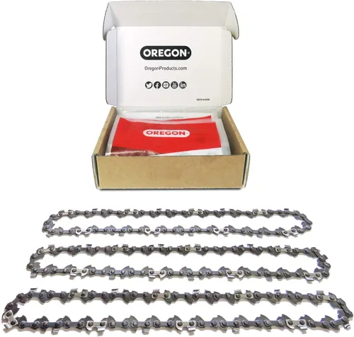 Vista 2 de Oregon Paquete de 3 cadenas de motosierra S62 AdvanceCut para barra de 18 pulgadas, 62 eslabones de transmisión y kit universal de afilado