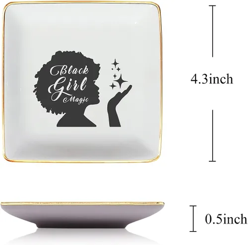 Vista 2 de Littlefa - Plato decorativo de cerámica para regalo para hermanas o amigas