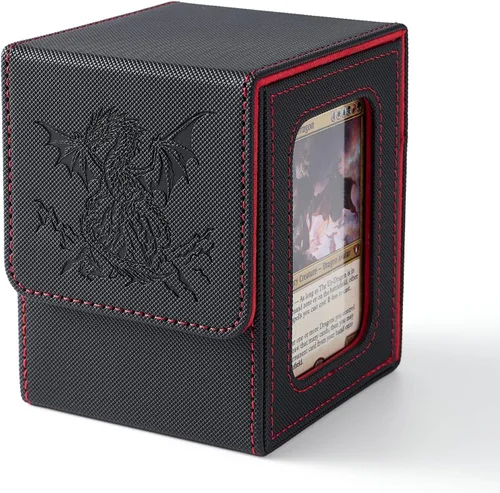 Vista 26 de Venssu MTG Caja de Mazo con Pantalla de Commander, Estuche de Mazo de Cartas Angel que Cabe 100 Cartas con Doble Funda, Caja de Almacenamiento
