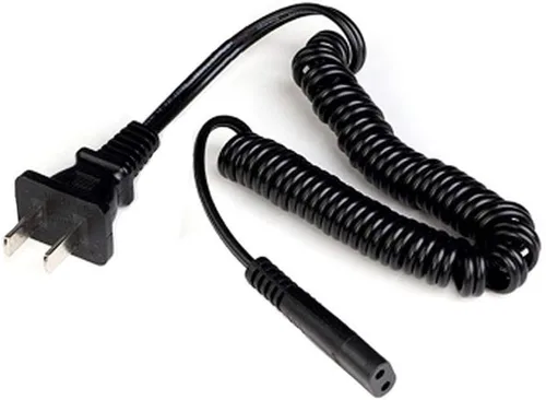 Vista 3 de Cargador de cable de alimentación de CA para afeitadora Remington DA107, DA307, DA325, DA407, DA-757