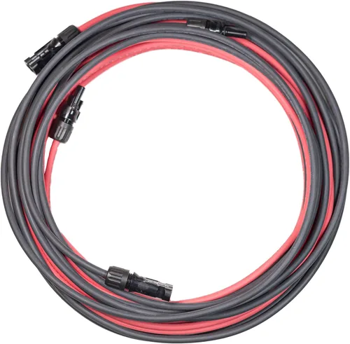 Vista 14 de Cables solares fotovoltaicos prémium de 10 pies 10 AWG con conectores macho y hembra, 7 hebras de cobre/2000 voltios, doble aislamiento y resistente