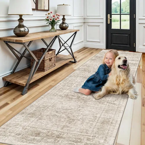 Vista 67 de Alfombra de pasillo lavable de 2 x 3: alfombras antideslizantes con parte trasera de goma, alfombra de cocina suave, alfombra pasillo estilo granja