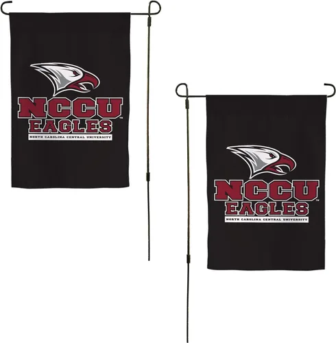Bandera de jardín de la Universidad Central de Carolina del Norte NCCU Eagles Banner 100% poliéster (diseño A)