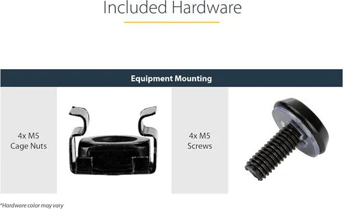 Vista 6 de StarTech.com Estante para rack de servidores de 2U - Bandeja voladiza universal ventilada para montaje en rack y gabinete de equipo de red de 19