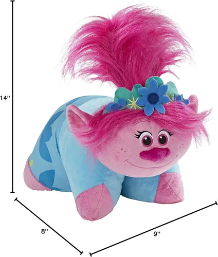 Vista 7 de Pillow Pets DreamWorks Poppy Animal de peluche – Trolls World Tour 16" de peluche