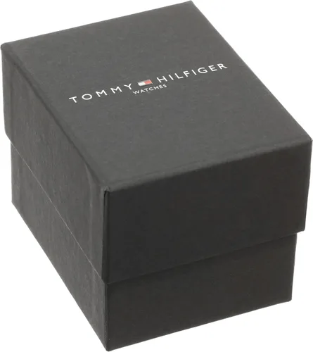 Vista 3 de Tommy Hilfiger de los hombres 1790485Correa de Goma en color negro reloj