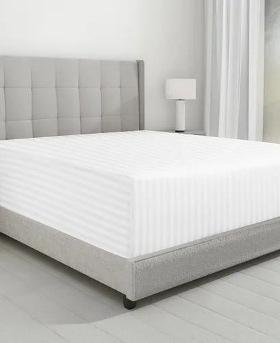 Vista 19 de California Design Den - Sábana bajera ajustable de algodón de 600 hilos, con bolsillo profundo elástico 01 - Blanco brillante