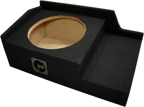 American Sound Connection Compatible con Chevy Silverado 99-06 Extended Cab Truck Single 12" Kicker C12 Sub Box Enclosure 300 Watts Peak