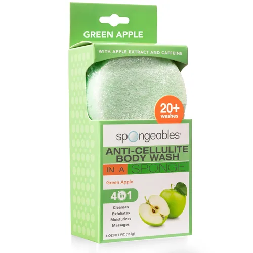 Vista 7 de Spongeables Anti-Cellulite Body Wash in a Sponge, Moisturizer and Exfoliator, 20+ Washes