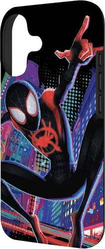Vista 2 de Marvel Spider-Man Into The Spider-Verse Miles Morales City - Carcasa para iPhone 17