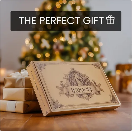 Vista 8 de Juego de ajedrez magnético de madera de 17 pulgadas, tablero de ajedrez de viaje plegable grande con piezas talladas a mano, ranuras