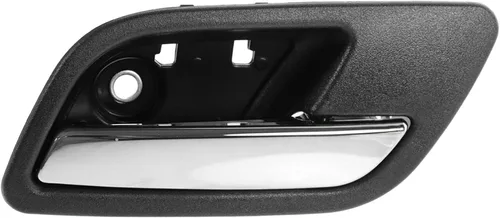 Vista 158 de TRQ Manija de puerta interior delantera izquierda cromada y negra para el lado del conductor compatible con Ford F-150 2012-2014