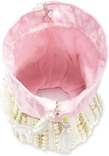 Vista 7 de Aheli Potli Bags Gift for Women Evening Bag Clutch Ethnic Bride Purse with Drawstring