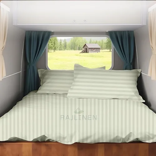 Vista 32 de Juego de sábanas para autocaravana tamaño individual (39 x 75) – 100% algodón egipcio, suave y refrescante, sábana bajera de 16 pulgadas