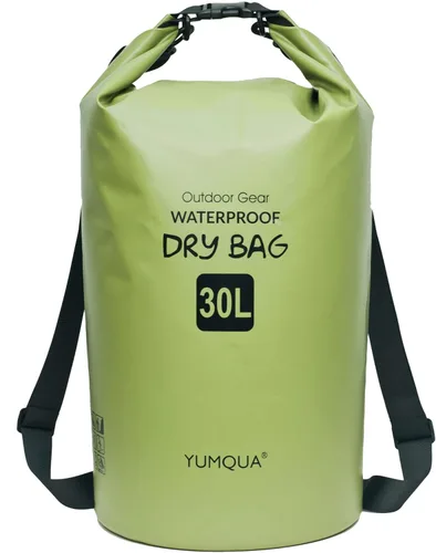 Vista 17 de YUMQUA Bolsas secas impermeables 5L/10L/20L/30L/40L para mujeres y hombres, bolsa seca flotante enrollable bolsa de almacenamiento impermeable