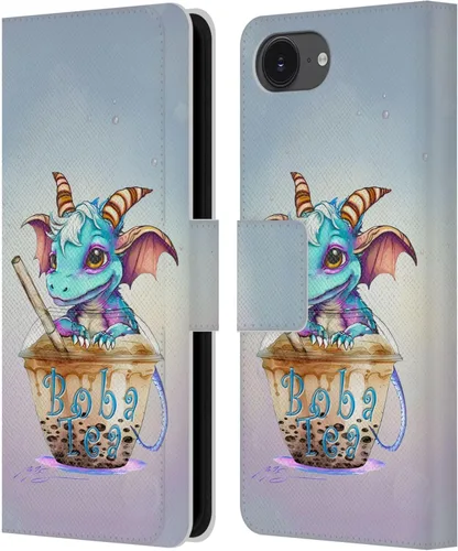 Vista 344 de Head Case Designs Officially Licensed Ruth Thompson Boba Tea Cup O Dragons Leather Wallet Case Compatible with Apple iPhone 7 Plus / 8 Plus