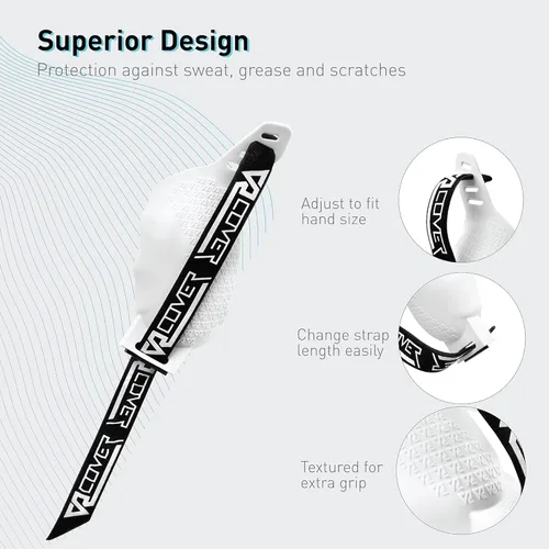 Vista 3 de VR Cover Controller Grips for Meta Oculus Quest 2 (Light Grey)