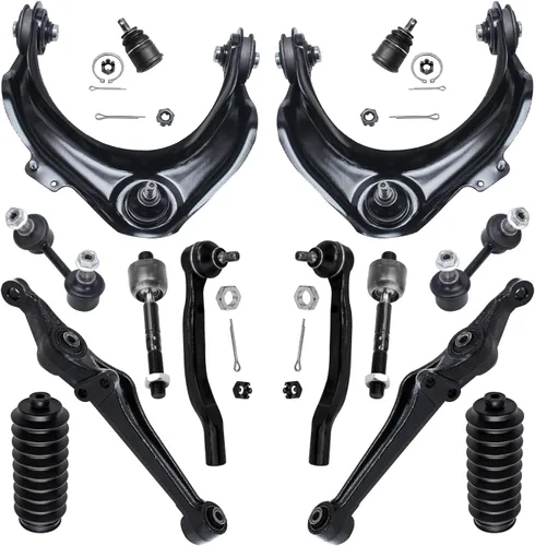 Vista 37 de Detroit Axle - Kit de suspensión RWD Front End de 16 piezas para Chrysler 300 Dodge Charger Challenger 11-14, 6 brazos de control, 4 barras