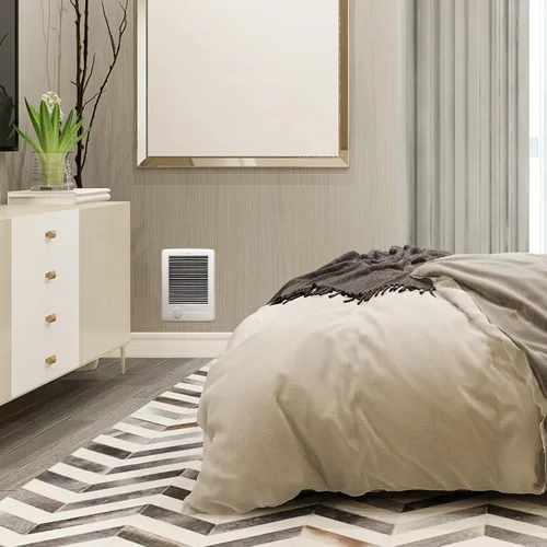 Vista 5 de Com-Pak Calentador eléctrico de pared con termostato incorporado (Modelo: CSC101W, Parte: 67549), 3412 BTU, 120 voltios, 1000 vatios, blanco