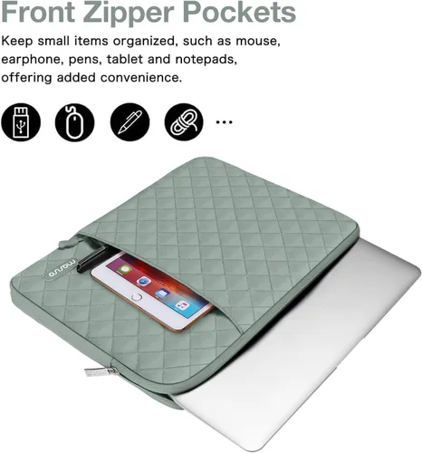 Vista 2 de MOSISO Funda para Laptop 13.3 Pulgadas, Funda para Laptop de 13-13.3 Pulgadas Compatible con MacBook Air/Pro 13 / Pro 14, HP Dell Acer ASUS Lenovo