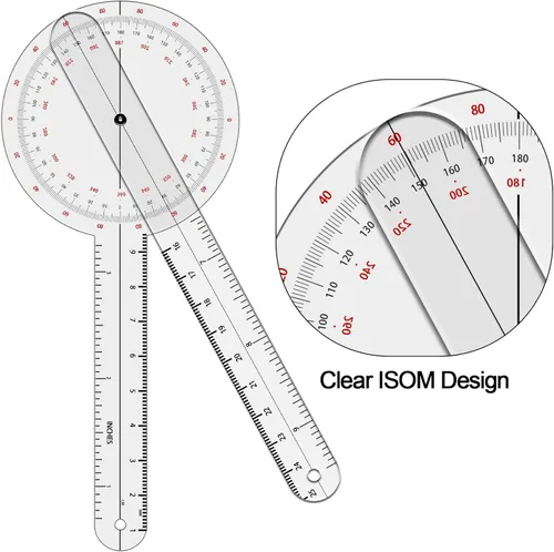 Vista 2 de OIIKI Juego de goniómetros de 6 pulgadas/360 grados