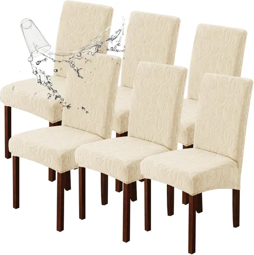 Vista 54 de Genina Fundas impermeables para sillas Parsons de comedor, fundas elásticas para sillas Parsons para comedor, cocina, funda protectora para silla