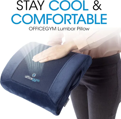 Vista 6 de Almohada ergonómica de apoyo lumbar: solución de espuma viscoelástica para aliviar el dolor de espalda - Eleva la comodidad del asiento - Tu apoyo