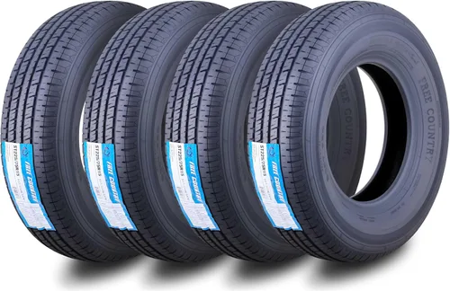 Vista 16 de Free Country Grand Ride Set de 4 Neumáticos de Remolque ST205/75R15 205 75 15 8 Capas Rango de Carga D Radial con Cinturón de Acero con Protector