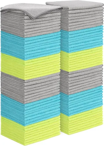 Vista 37 de AIDEA Paño de limpieza de microfibra, paquete de 12 toallas de microfibra suave para automóviles, trapos de limpieza absorbentes, paños de lavado