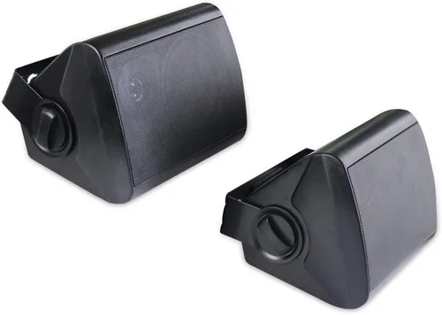 Vista 3 de Herdio Altavoces Bluetooth para interiores y exteriores de 5.25 pulgadas, sistema de montaje en pared con cable impermeable para patio, 300 vatios