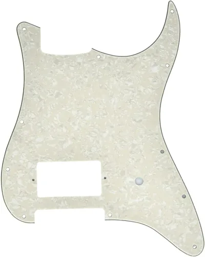 KAISH - Golpeador de guitarra con 11 agujeros, estilo ST/Strat, un humbucker, para Delonge Stratocaster/Strat, color perla envejecida