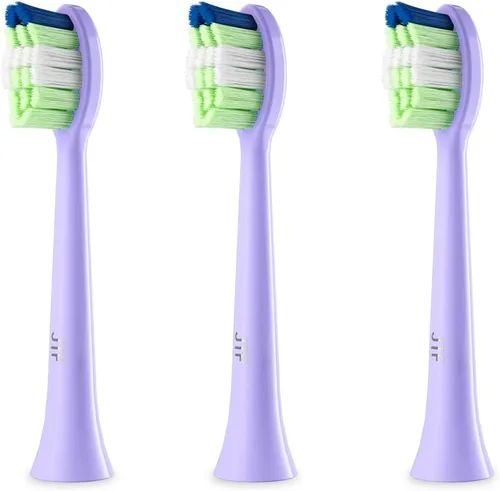 Vista 8 de JTF P200 - Cabezales de repuesto para cepillos de dientes sónicos, cabezales de cepillo estándar, paquete de 3, color blanco