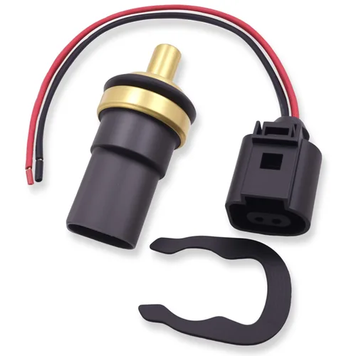 VEHICODE Sensor de temperatura del refrigerante del motor, sensor de temperatura de agua ECT de 2 pines compatible con Audi A3 A4 A5 A6 A7 A8 Q3 Q5