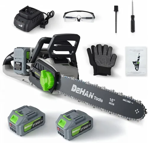 Vista 10 de Sierra de poste eléctrica 2 en 1 sin escobillas de batería de 21 V inalámbrica con poste giratorio de 15 pies de alcance máximo, correa de hombro