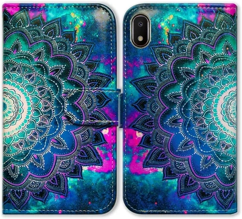Vista 16 de Bcov Funda para Galaxy A10e, funda de cuero con tapa y ranura para tarjeta de crédito, soporte para tarjeta de identificación con función atril