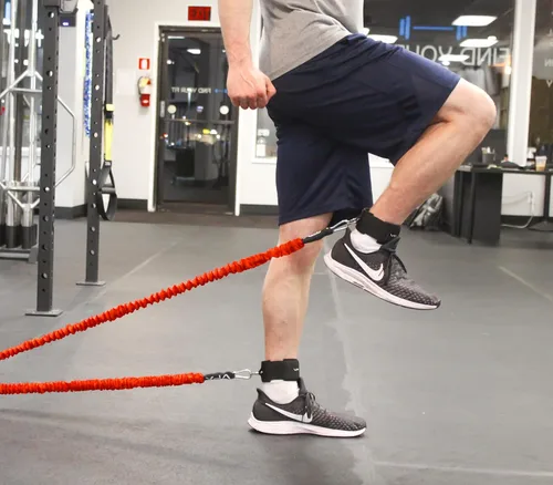 Vista 9 de VPX - Correas de muñeca de tobillo para máquinas de cable y bandas de resistencia Anillos de neopreno acolchados ajustables de alta resistencia