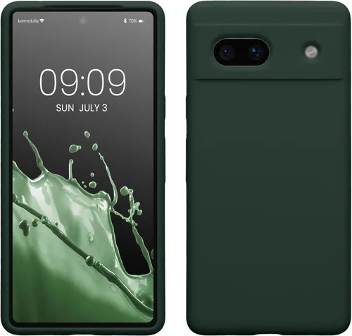Vista 127 de kwmobile Funda Compatible con Google Pixel 6 Pro - Funda de Teléfono de Silicona TPU con Acabado Suave - Azul Caribe