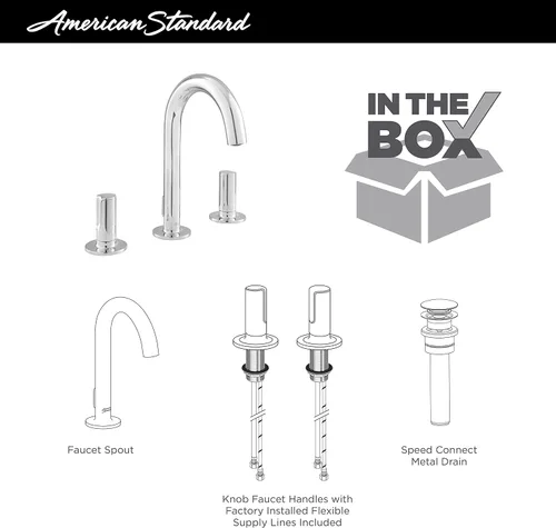 Vista 6 de American Standard 7105821.002 Studio S - Grifo de baño con pomos, cromo pulido