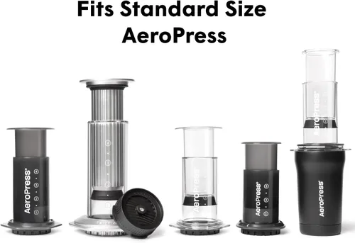 Vista 6 de Tapa de control de flujo para AeroPress, detiene el goteo para un control total sobre el tamaño y el tiempo de molido, prepara clásicos