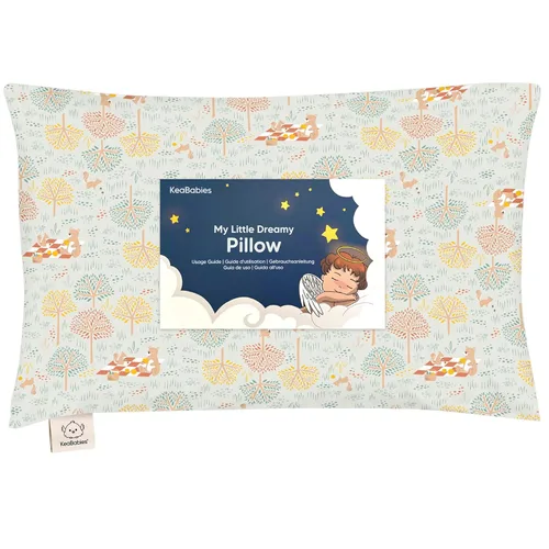 Vista 31 de KeaBabies - Almohada con funda para niños pequeños, almohada My Little Dreamy de 13 x 18 pulgadas (ABC Land)